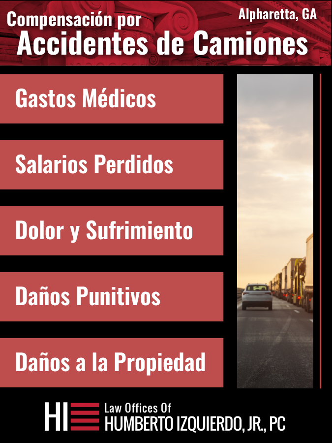 Humberto Infographics Spanish Alpharetta Truck Accident Infographic