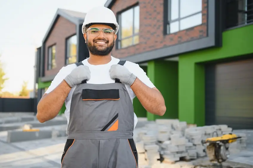 Recovered Alpharetta construction worker back on a North Fulton County job site after successfully winning full workers' compensation benefits with legal representation in Georgia
