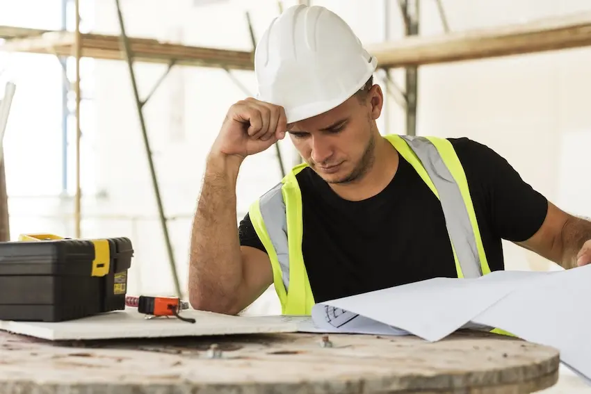 Injured Marietta construction worker overwhelmed by medical bills and lost wages after a workplace accident needing workers' compensation legal help in Cobb County Georgia