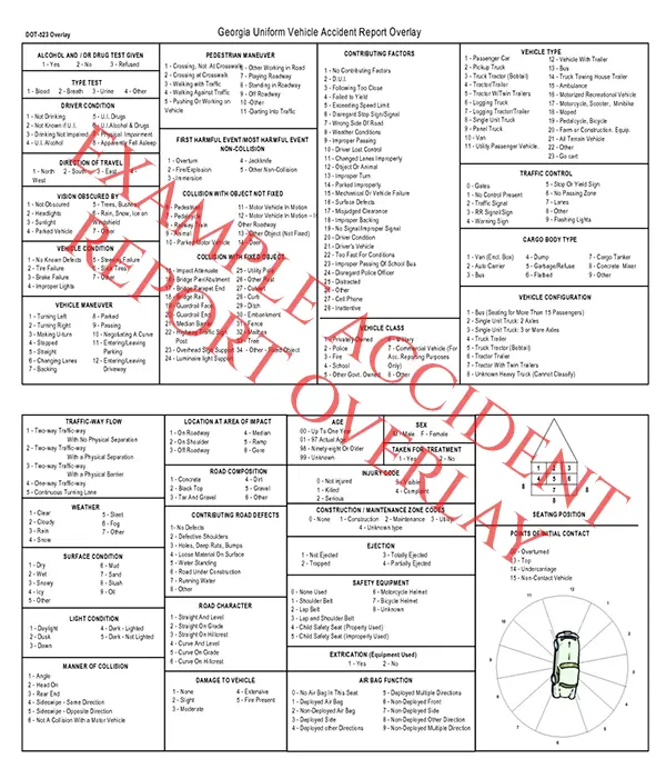 Police Report Accident Overlay