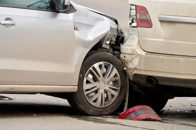 Car Accident Closeup